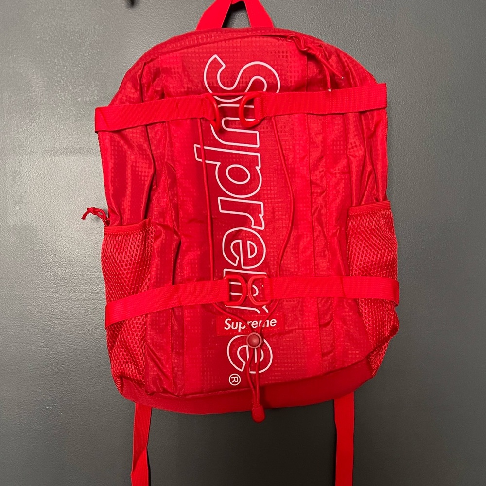 Supreme F18 Red Backpack Water & Abrasion Resistant NWT